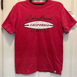 Lucky Brand California Long Surfboard T-Shirt Size Large